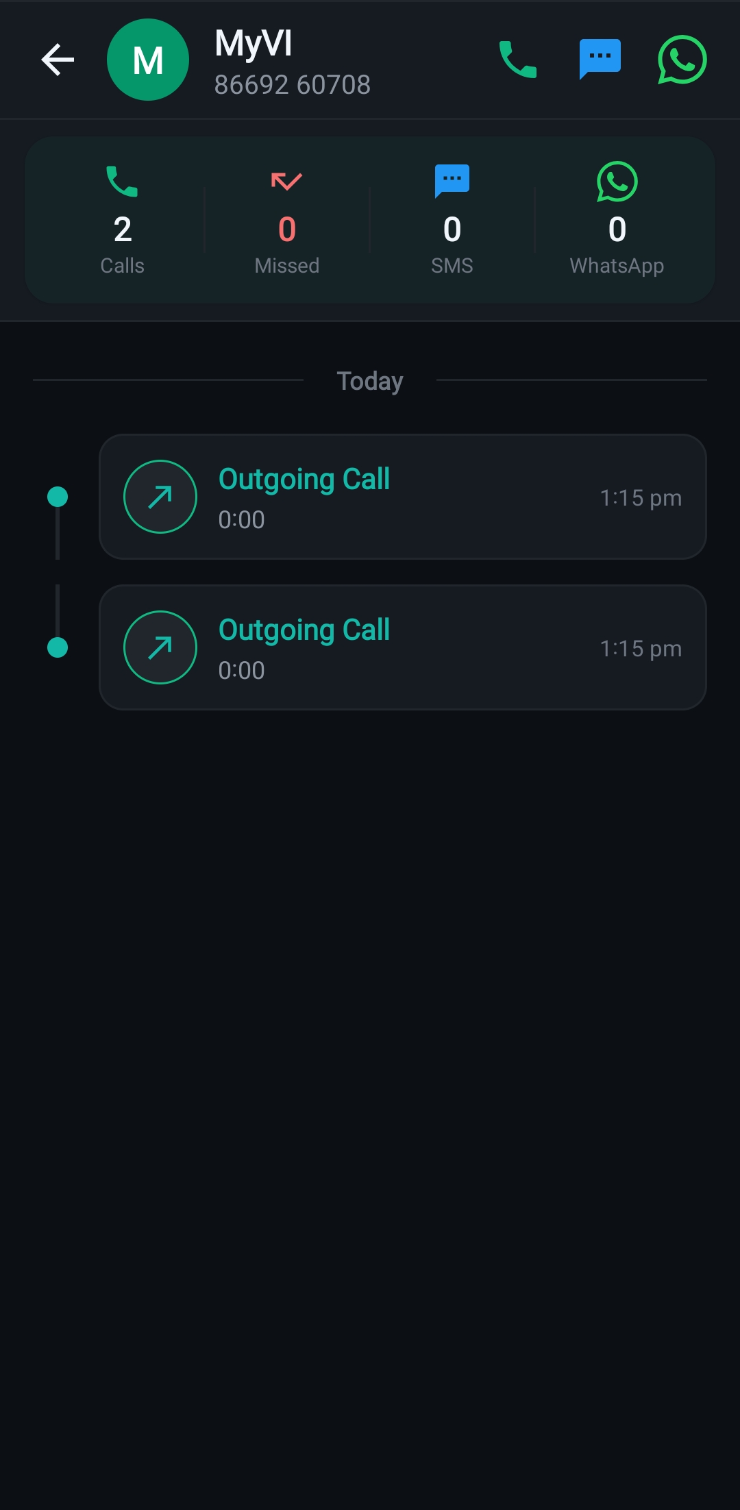 AutoPromix app call log timeline